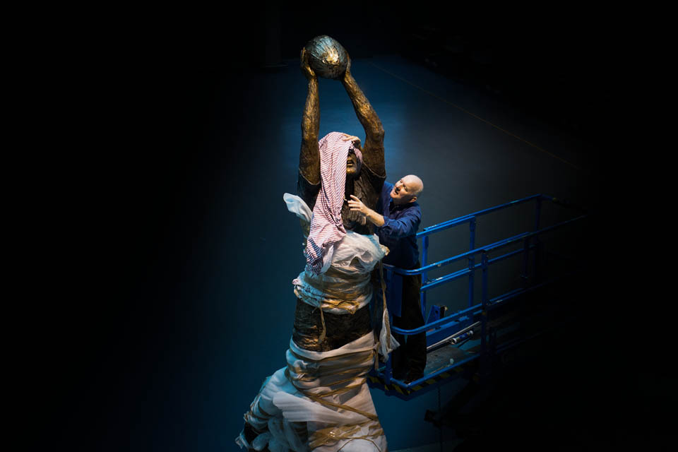 A moment which represents an iconic day when sport transcended politics - the 2007 victory for Ireland in an unforgettable clash with England in Croke Park, will be unveiled in a stunning sculpture at Shannon Airport on Friday. Irish sculptor Paddy Campbell with his piece, titled ' The day That Changed Ireland ', captures a famous Irish line-out that saw rugby legend Paul O’Connell, raised by teammates John Hayes and Donncha O’Callaghan, in the second half of the treasured game and will stand in the airport terminal building for future generations to savour. The sculpture is a representation of a photograph by Irish Times photographer Cyril Byrne, an image that has already been captured in an official An Post stamp. The 2007 game stands out as one of the great Irish moments of the new millennium, marking a symbolic new chapter in Anglo-Irish relations as Ireland and England met for the first time in any sport at the home of GAA. The sculpture will be unveiled at a special event on Friday attended by O’Connell, Hayes and O’Callaghan among others, including Sean Kelly, the GAA President at the time who moved to lift the ban on non-GAA sports being played at the hallowed ground. MC for the event will be the voice of Irish rugby and RTE commentator on that extraordinary day Ryle Nugent. . Pic Sean Curtin Fusionshooters.